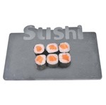 Bandeja Retângular Sushi Cinza