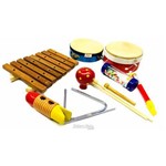 Bandinha Rítmica Jog Vibratom P3661 Kit 8 Peças Instrumentos de Percussão (musicalização Infantil)