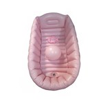 Banheira Inflável para Bebê com Termômetro Peixinho - Rosa