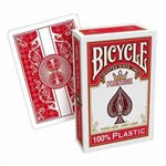 Baralho Bicycle Prestige Rider 100% Plástico Cor Vermelho - Texas Holdem