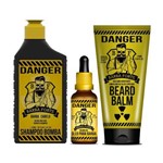 Barba Forte Kit Danger Shampoo 170ml + Balm 170g + Oleo 30ml