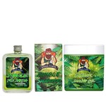 Barba Forte Shampoo em Barra Junlge 130g + Shaving Gel Jungle 500g + Loção Pós Barba 100ml