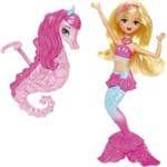 Barbie e a Sereia das Pérolas Mini Sereia Rosa e Azul Claro - Mattel