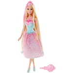 Barbie Fantasia Princesa Saia Rosa e Azul - Mattel