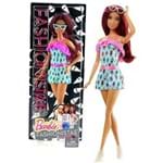 Barbie Fashionistas Ruiva com Macacão Estampado Fgv01 Mattel