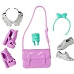 Barbie Roupas e Acessórios Bolsa Lilás + Tiara Laço - Mattel