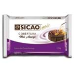 Barra Chocolate Cobertura Mais Fácil Meio Amargo 2,1kg - Sicao