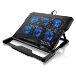 Base para Notebook Multilaser 6 Fans, Led Azul, AC282