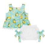 Bata C/ Shorts para Bebê Lemon - Roana
