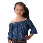 Bata Jeans Infantil com Estampa de Gatinhas - Mania Kids Girls 2