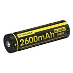 Bateria 18650 de Lítio Nitecore Nl1826r com Micro Usb Integrado