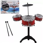 Bateria com 03 Tambores 35cm - Jazz Drum - CIM Toys