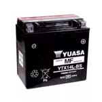 Bateria Yuasa YTX14BS DR 650 / 800 / Vulcan 800 / Mirage 250 2010 INJ./ZX / FZR 1000 Comet Injeção / BMW 1200 / GTR 250 09 /12