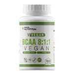 BCAA Vegan 100 Capsulas 800mg 8:1:1 - Mais Nutrition