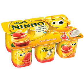 Bebida Láctea Fermentada Ninho Soleil Frutas 540g (6x90g)