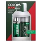Benetton Colors Man Green Kit - Eau de Toilette + Desodorante Kit