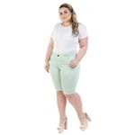 Bermuda Feminina Jeans Munich com Elastano Plus Size