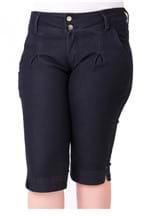 Bermuda Jeans Maria João com Elastano Plus Size