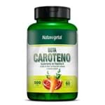 Betacaroteno Encapsulado Natuvegetal Suplemento de Vitamina a 500mg 60 Cápsulas