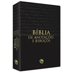 Bíblia de Anotações e Esboços Preta