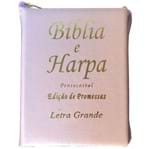 Bíblia e Harpa Pentecostal Letra Grande Lilás C/ Zíper