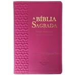 Bíblia e Harpa Pentecostal Letra Hiper Gigante Plus Pink com Borda Estrela de Davi