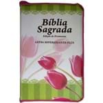 Bíblia Edição de Promessas Letra HiperGigante Plus Pink (linha Gold)