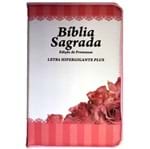 Bíblia Edição de Promessas Letra HiperGigante Plus Rosa (Linha Gold)