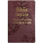 Bíblia Edição de Promessas Letra HiperGigante Uva Folhas