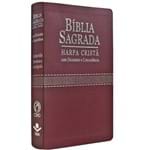Bíblia GDE Harpa Cristã Dicionário Concordância Vinho Bonded