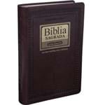 Bíblia Letra Gigante Almeida Corrigida com Índice Marrom Nobre