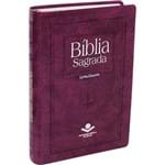 Bíblia Letra Gigante Almeida Corrigida com Índice Purpura Nobre