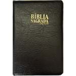 Bíblia Letra Gigante Luxo RC Preta C/ Ziper