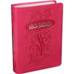 Bíblia Letra Grande Almeida Corrigida com Índice Pink