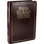 Bíblia RC com Harpa Cristã Dicionário e Concordância Marrom Nobre