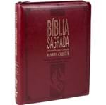 Bíblia RC Letra Extragigante com Harpa Cristã Vinho