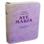 Biblia Sagrada Ave Maria - Letra Maior - Strike Rosa Ziper
