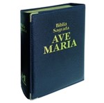 Biblia Sagrada Capanga Azul Media - Ave Maria