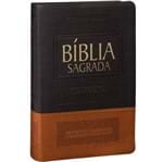 Bíblia Sagrada Letra Gigante RA Marrom Claro e Escuro
