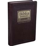 Bíblia Sagrada Notas e Referências RC Marrom Nobre