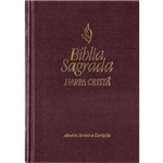 Bíblia Sagrada Pequena com Harpa Cristã - Rc - Vinho - Capa Dura