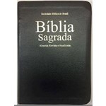 Bíblia Sagrada Revista e Atualizada Letra Grande Zíper Preta