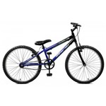 Bicicleta 24 Freios V-brake Ciclone - Master Bike - Azul com Preto