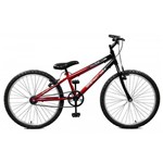 Bicicleta 24 Freios V-brake Ciclone - Master Bike - Vermelho com Preto