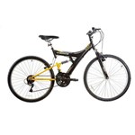 Bicicleta Adulto Aro 26 Brake Track Bikes Preto/Amarelo