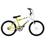 Bicicleta Aro 20 Amarela e Branca Aço Carbono Bicolor Ultra Bikes