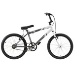Bicicleta Aro 20 Cinza Fosco e Branca Aço Carbono Bicolor Ultra Bikes