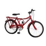 Bicicleta Aro 20 Onix Barrinha Convencional Vermelho