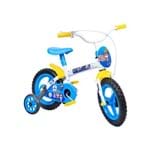Bicicleta Aro 12 Clubinho Salva Vidas Azul e Branco Styll Baby