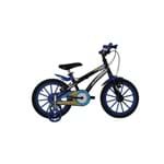 Bicicleta Aro 16 Baby Lux Masculina Preta/Azul Athor Bike